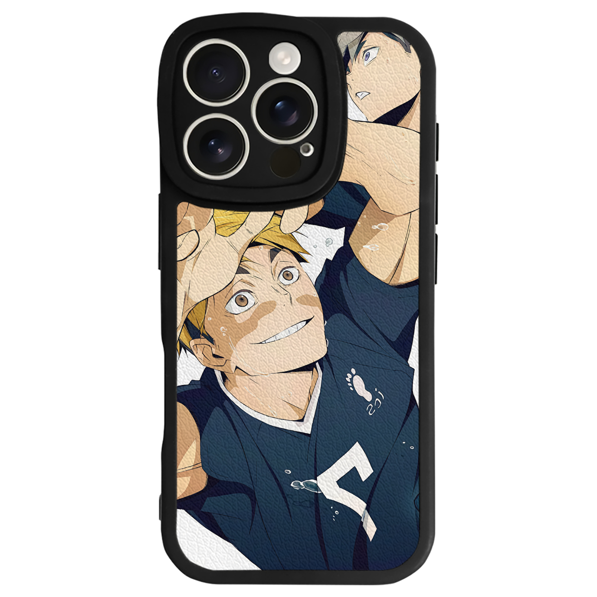 （画像用） ハイキュー!! Haikyu!! 【iPhone 16シリーズ対応】シリコンスマホケース（レザー調） 材質：シリコン